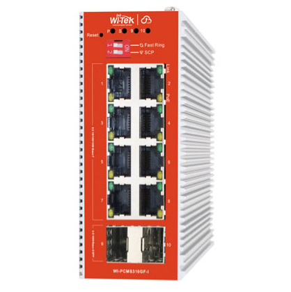WI-TEK WI-PСMS310GF-I, промышленный коммутатор